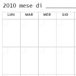 Planning mensile da stampare
