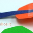 Ghirlanda di Carnevale con stelle filanti e maxi coriandoli