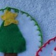 Decorazioni di Natale: medaglioni di pannolenci