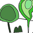Disegni da colorare: paesaggio verde