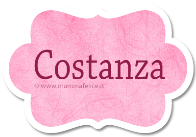 nomi-bambini-costanza nome bambina costanza