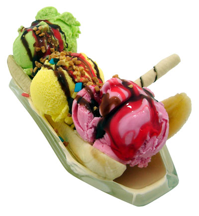 La ricetta della banana split