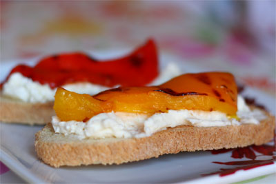 Bruschette con le verdure