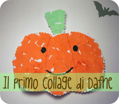 Halloween: Un collage a forma di zucca