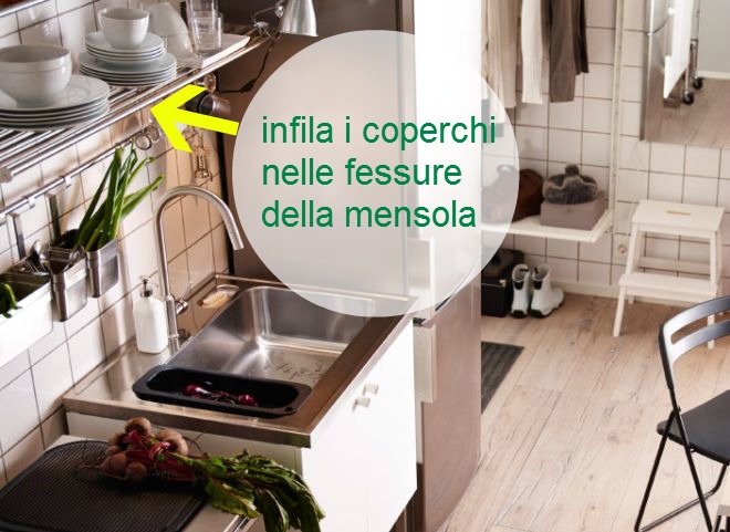 Come organizzare le pentole in cucina