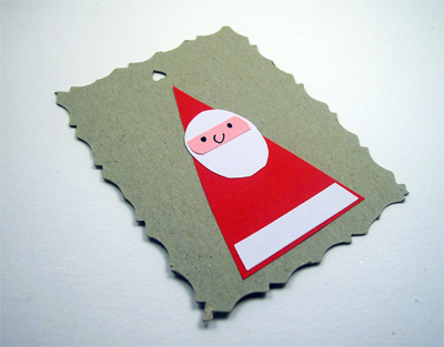 Decorazioni di Natale: tag di Babbo Natale