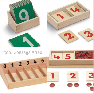 imparare i numeri con metodo montessori