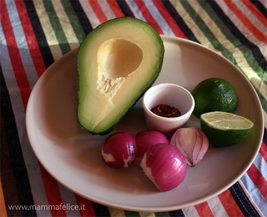 guacamole ingredienti