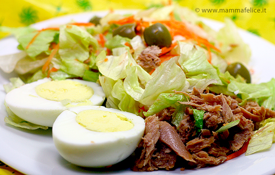 ricetta fotografata insalata nizzarda