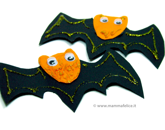 lavoretti halloween faidate: pipistrelli halloween