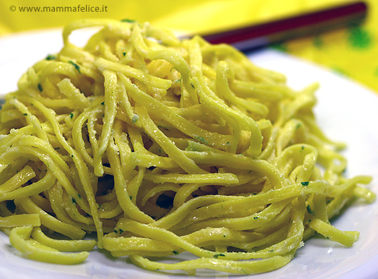 ricetta dei tagliolini al limone