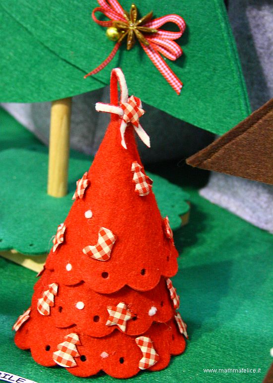 Albero Di Natale A Forma Di Cono Mamma Felice