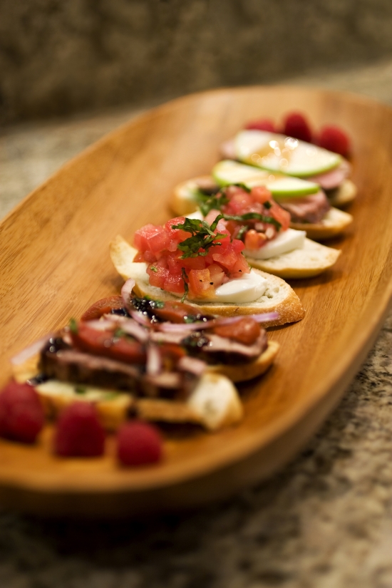 bruschette miste per menu di pasqua