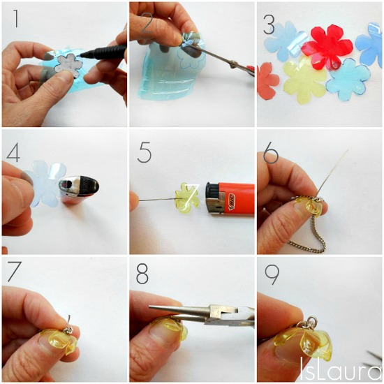 Il tutorial fiori di plastica per fare un bracciale