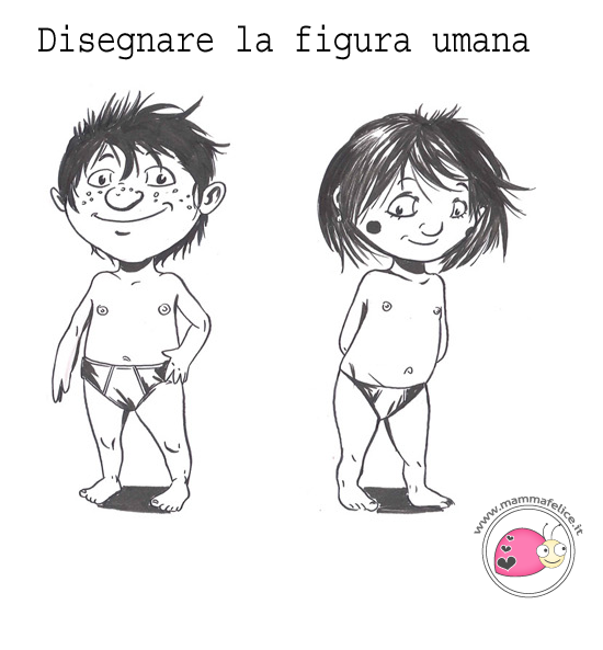 Come Disegnare La Figura Umana Mamma Felice