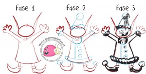 fasi-disegno-elfo-natale