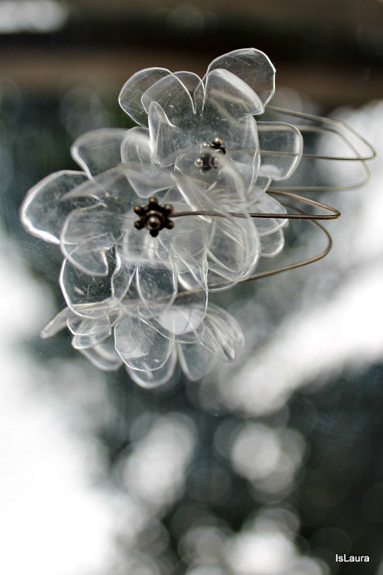 Orecchini Con Bottiglie Di Plastica Riciclata Mamma Felice