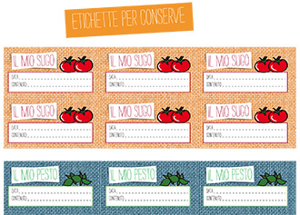 Etichette per conserve