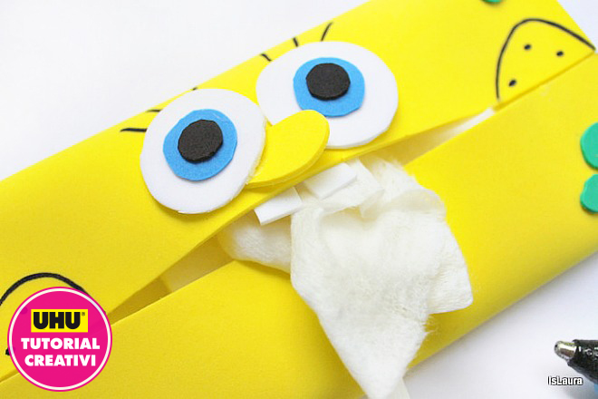 Come realizzare porta salviette in comma crepla di Spongebob Tutorial creativi