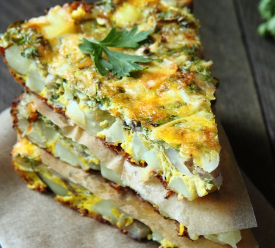 ricette-con-la-menta-frittata-patate-prezzemolo