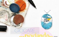 Giocare e disegnare utilizzando materiali di riciclo