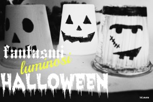 Come fare lumini coloraticon bicchieri dello Yogurt per Halloween