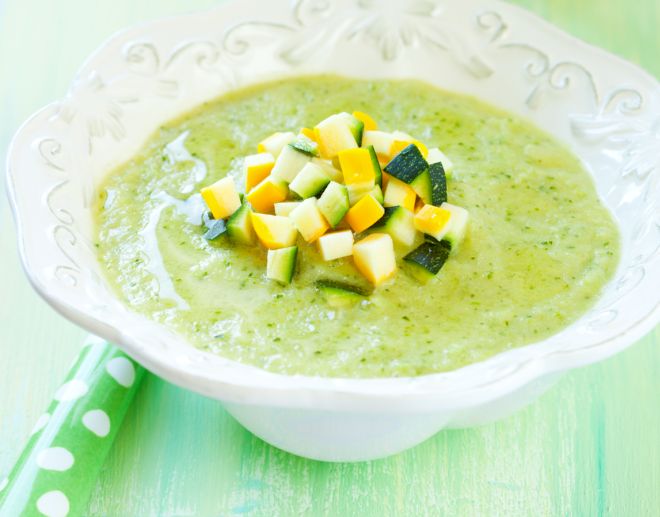 Crema di zucchini e sogliola per svezzamento 7 mesi - Mamma Felice
