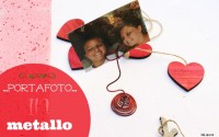 piccolo regalo fai da te per Natale portafoto con Tutorial filo metallico di alluminio