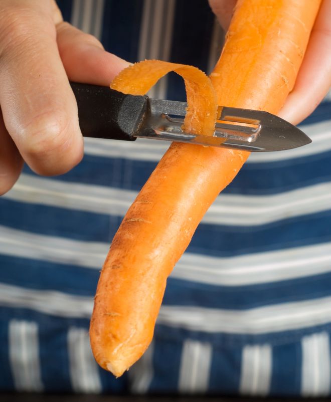come-pulire-sbucciare-carote