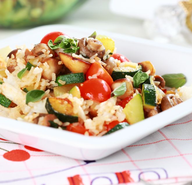 Insalata Di Riso Con Verdure Grigliate Mamma Felice