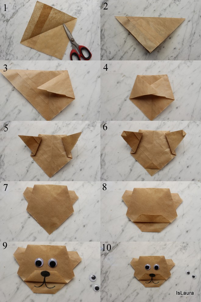 Origami Con I Sacchetti Di Carta Del Pane Mamma Felice