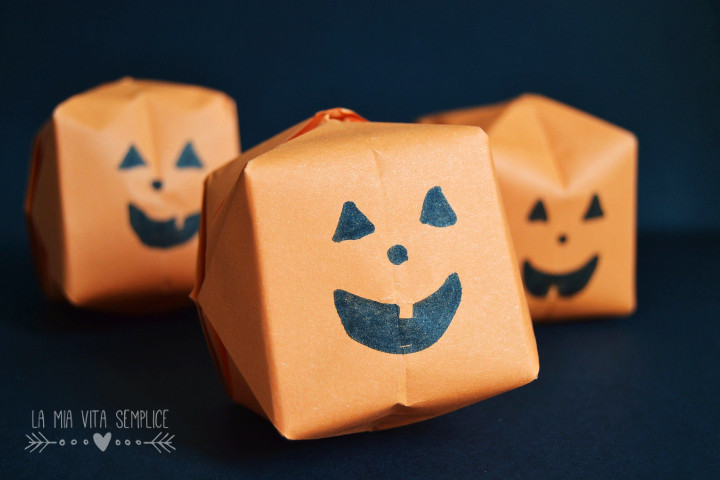 Zucca origami di Halloween