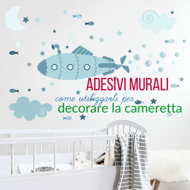 Come usare gli adesivi murali in cameretta