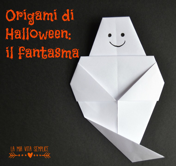 fantasma origami origami di Halloween fantasma
