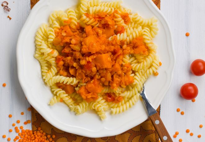 ricette-svezzamento-autosvezzamento-ragu-vegetariano-lenticchie-zucca