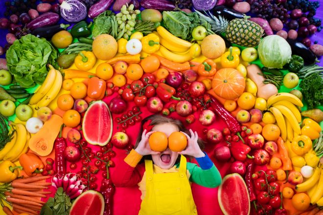 svezzamento e autosvezzamento: ricette con 5 colori delle verdure; cucinare con surgelati