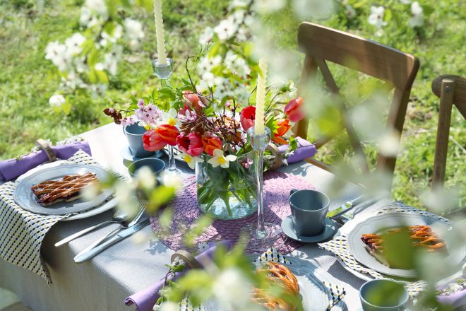 come organizzare un buffet in giardino all'aperto per tante persone