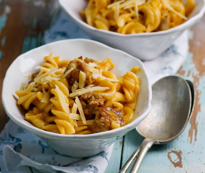 ricetta-pasta-zucca-e-salsiccia