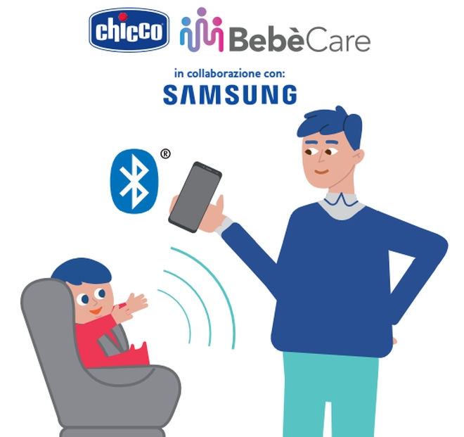 Chicco BebèCare: sensore di sicurezza auto anti abbandono