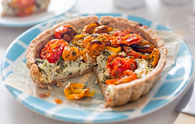 ricette-vegetariane-secondi-piatti_quiche-ricotta-pomodorini