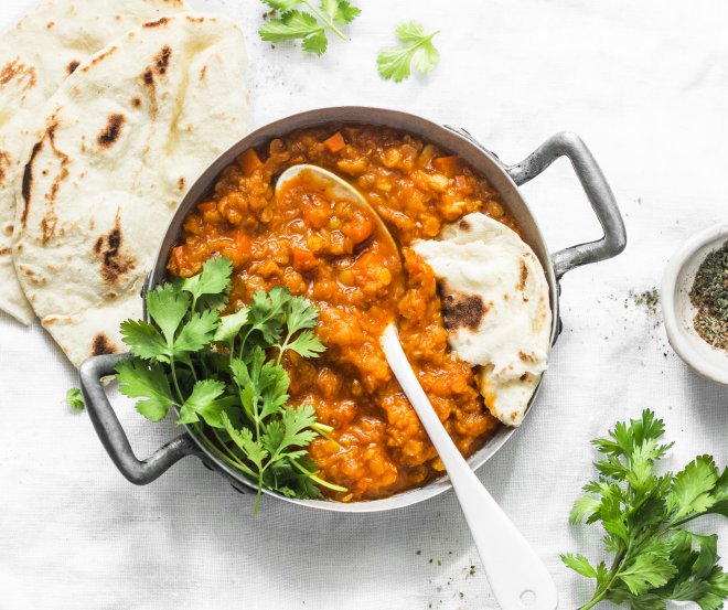 curry di lenticchie vegano