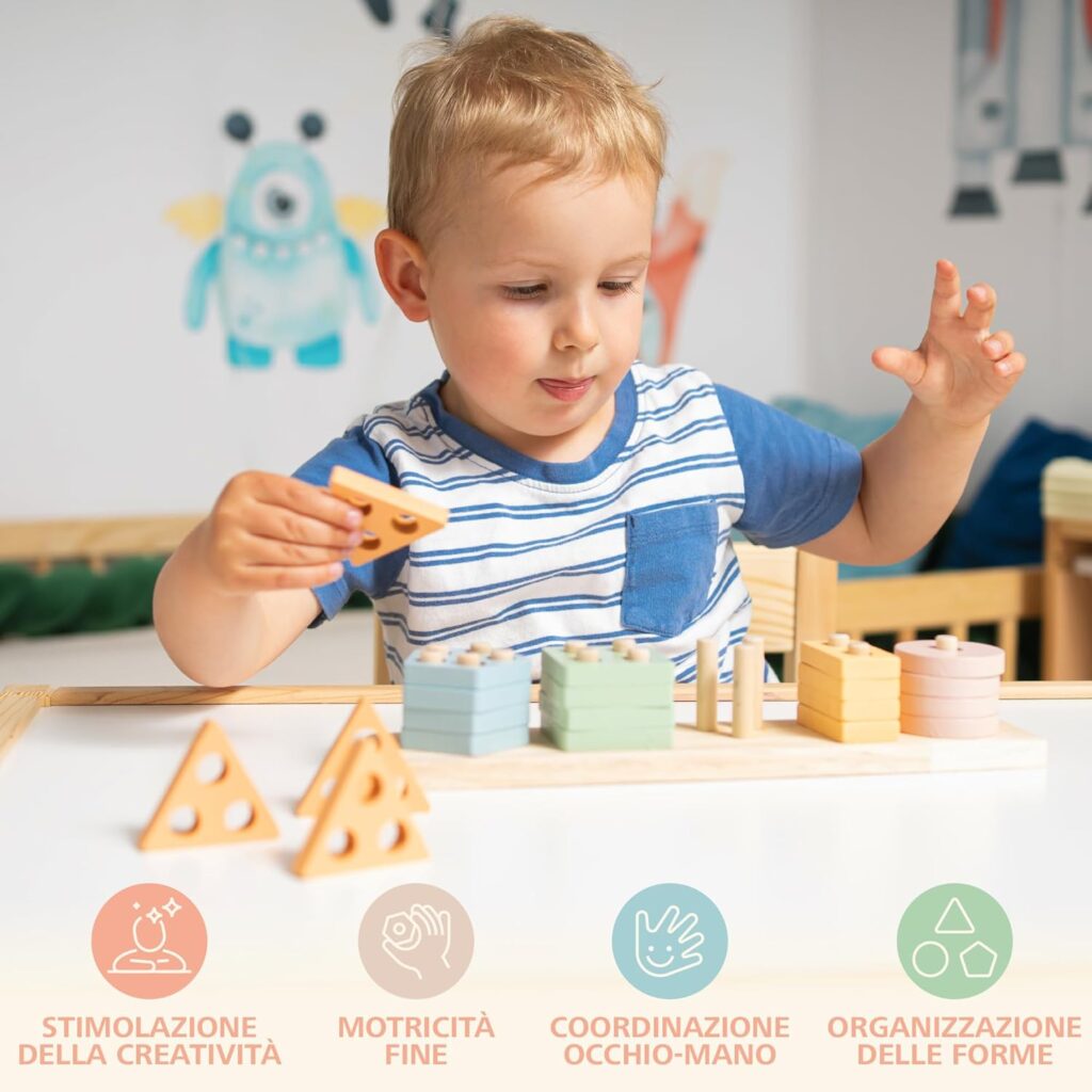 giochi montessori in legno